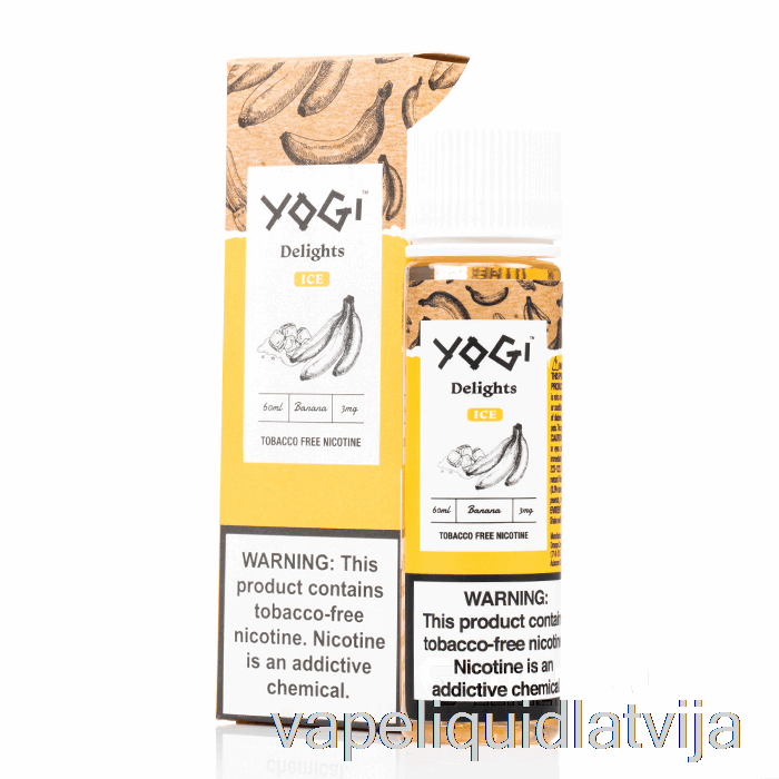 Banānu Ledus - Jogas Prieki - 60ml 3mg Vape šķidrums